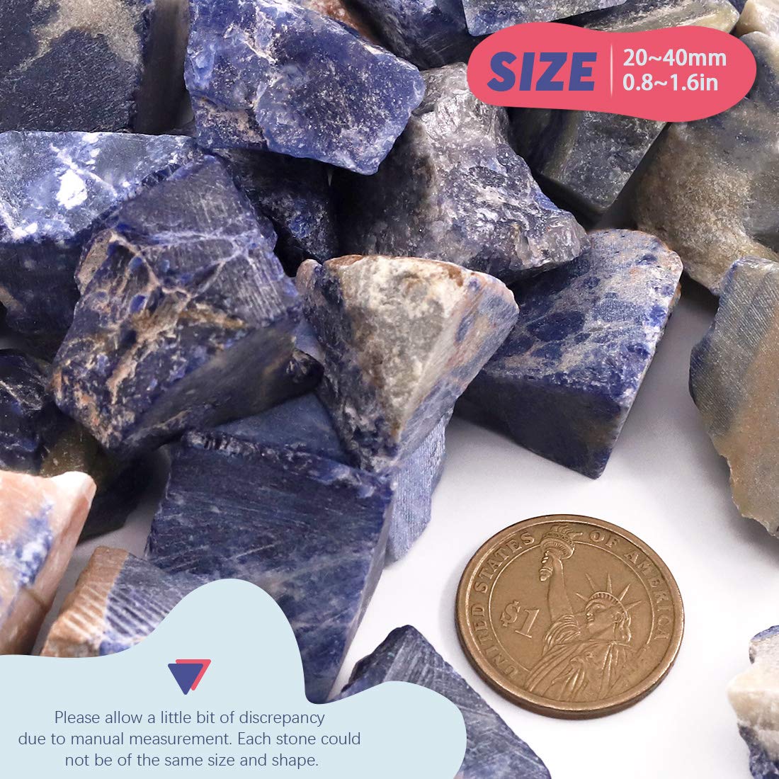 Hilitchi pierre brute bleue-veine gros plan texture riche pour créations artisanales.