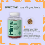 Hilma gommes fibres prébiotiques – saveur citron et couleur lumineuse.