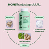 Hilma Pré et Probiotique – capsules visibles pour soutien intestinal quotidien et confort.