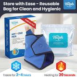 Hilph Attelle glace cheville universelle gauche/droite convient à tous les pieds.