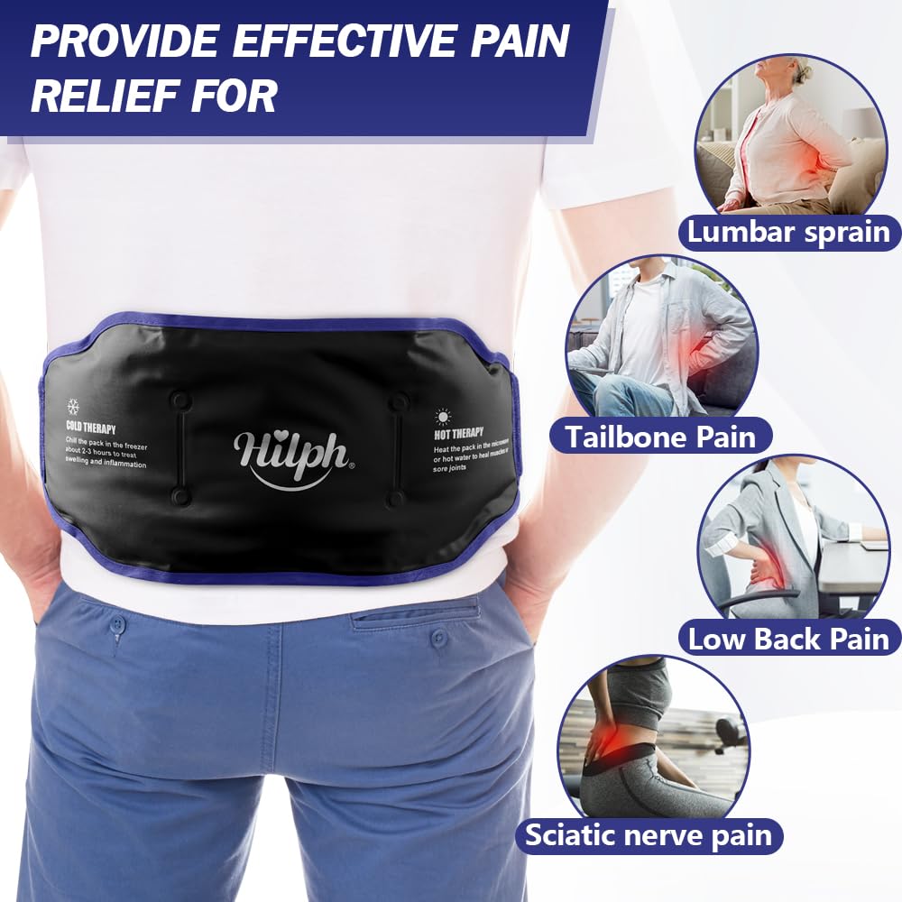 Hilph ceinture dos gel chaud—thérapie ciblée pour les tensions lombaires