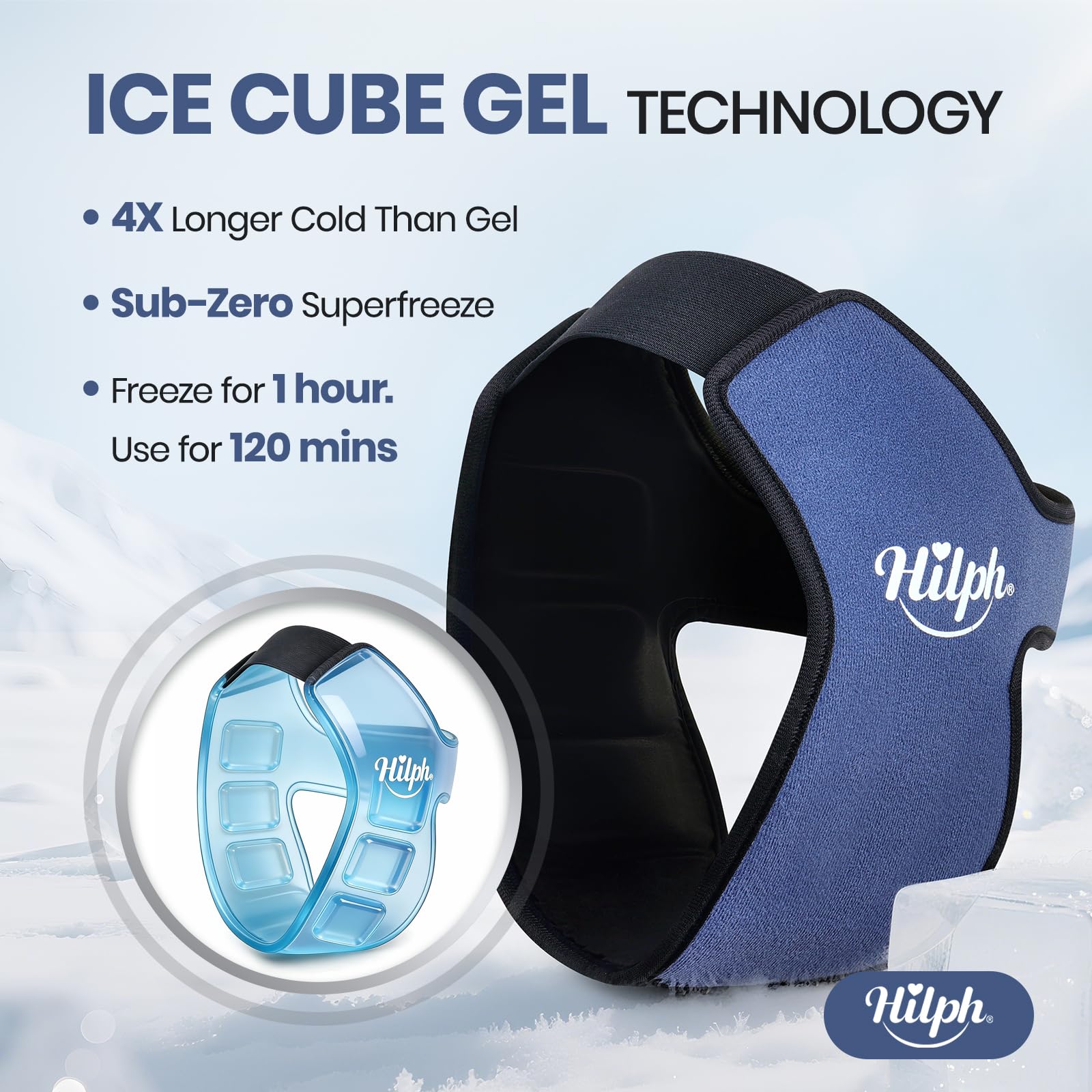Hilph coque glace mâchoire confort 3D pour port durable