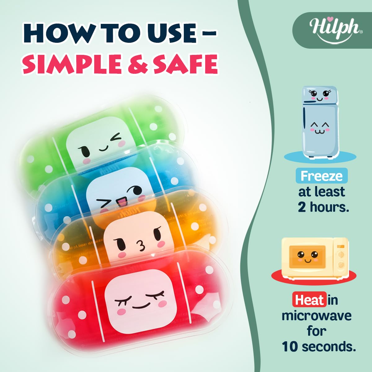 Hilph – design bandage mignon qui rassure lors des soins à la maison.