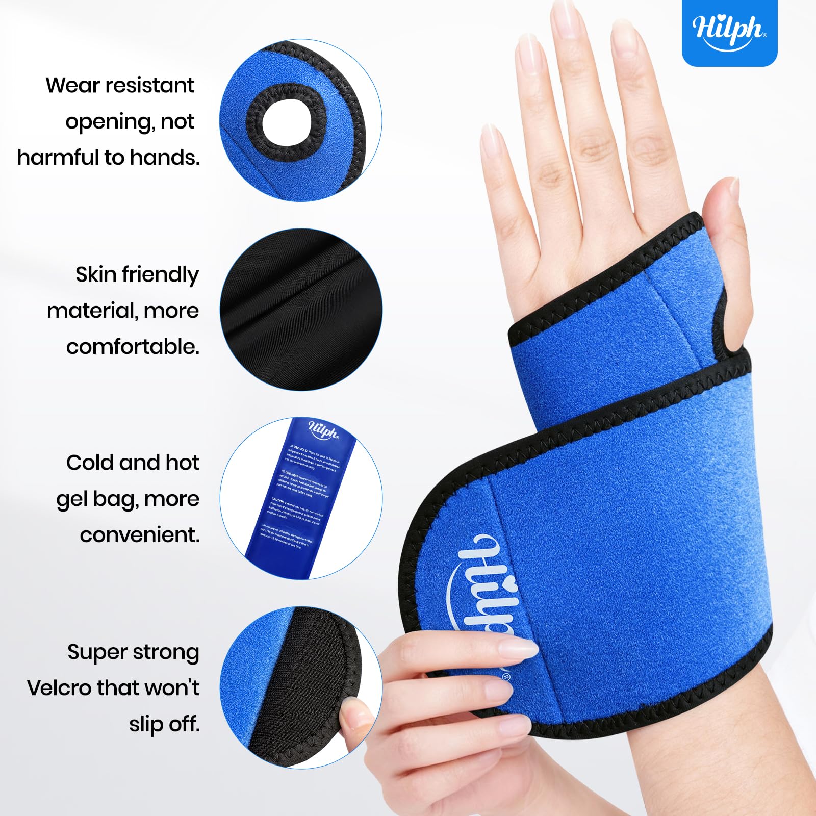 Hilph etui-rangement-inclus: rangement pratique pour une utilisation hygiénique.
