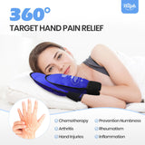 Ouverture slip-on des gants Hilph facilitant l’enfilage et le maintien.