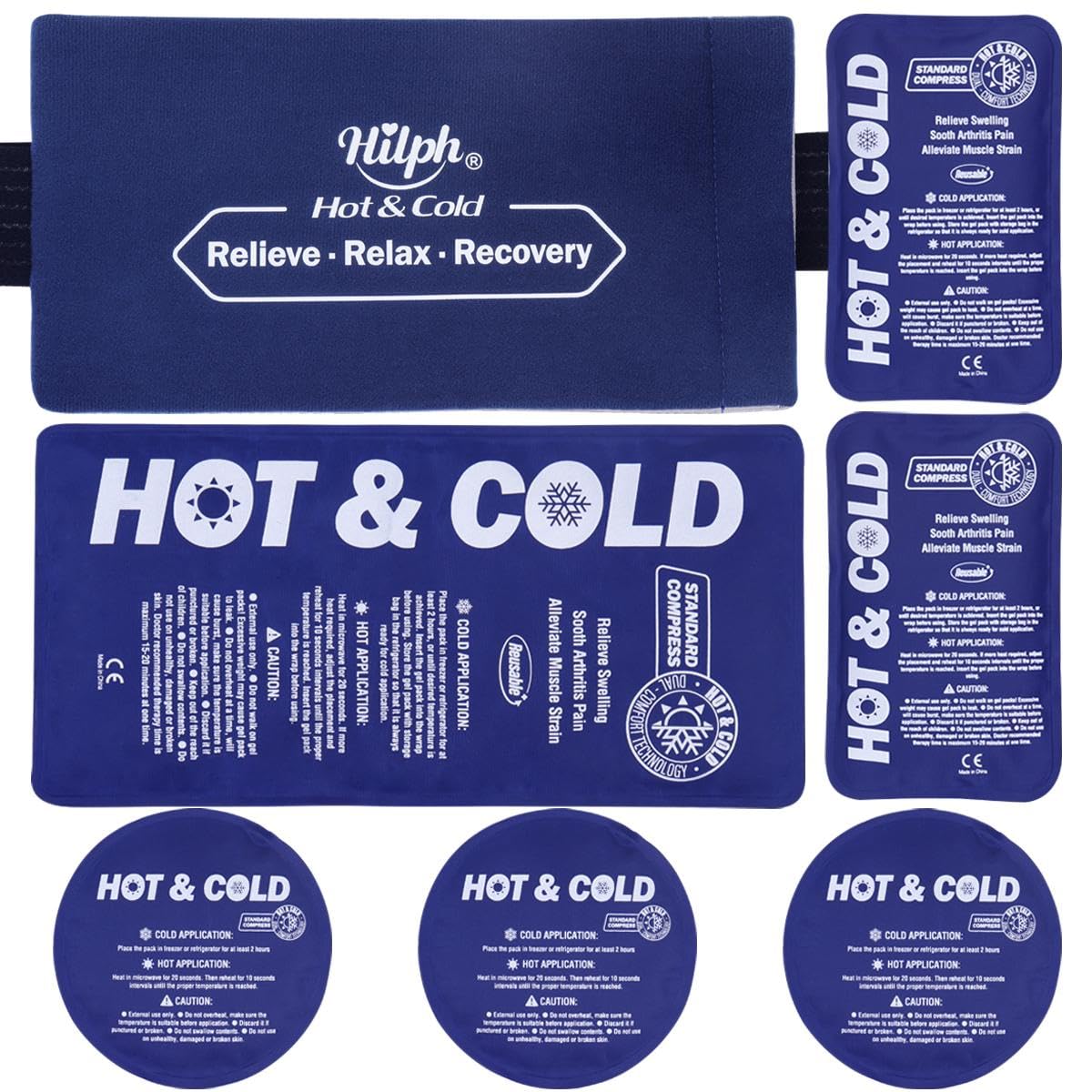 Hilph gel froid, petite boule de 10 cm pour couverture ciblée.