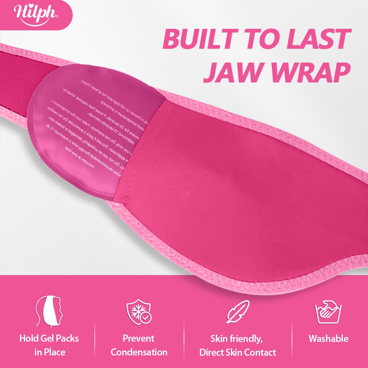 Hilph gel-packs-resistants-etanches supportant la congélation du visage