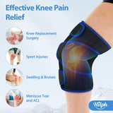 Hilph Genou: attache triple et reglable pour support sécurisé pendant l'exercice