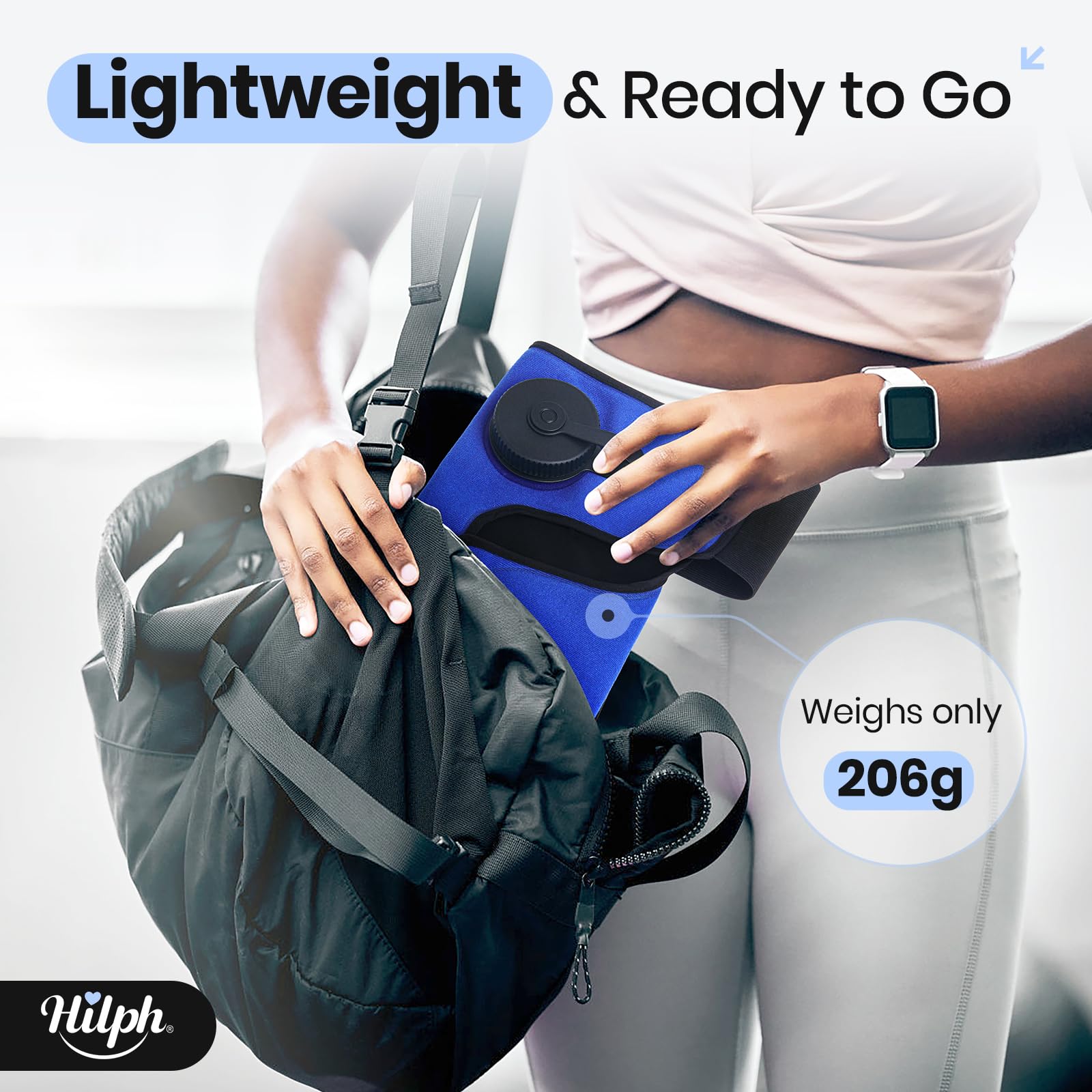 Hilph Genou Poids Léger Portable, facile à transporter dans le sac.