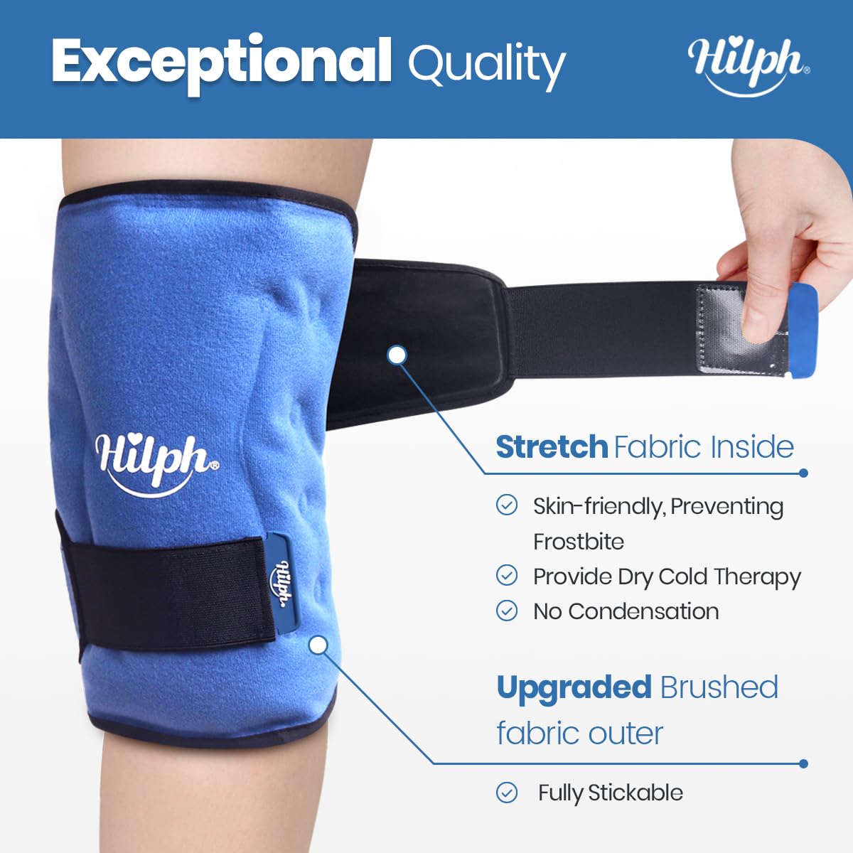 Hilph Genou : idéal après chirurgie pour un confort pratique durant la récupération.