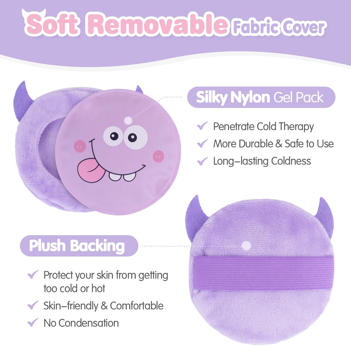 Hilph Kids Ice Pack utilisation domestique et portable, pratique en voyage.