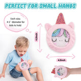 Manchette peluche Hilph licorne: douceur sûre sur la peau sensible.
