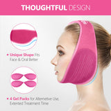 Hilph quatre-packs-gel-grands-etanches pour thérapie continue du visage