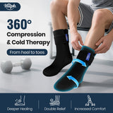 Hilph gel-relief pied entier ciblé pour pieds douloureux après effort.