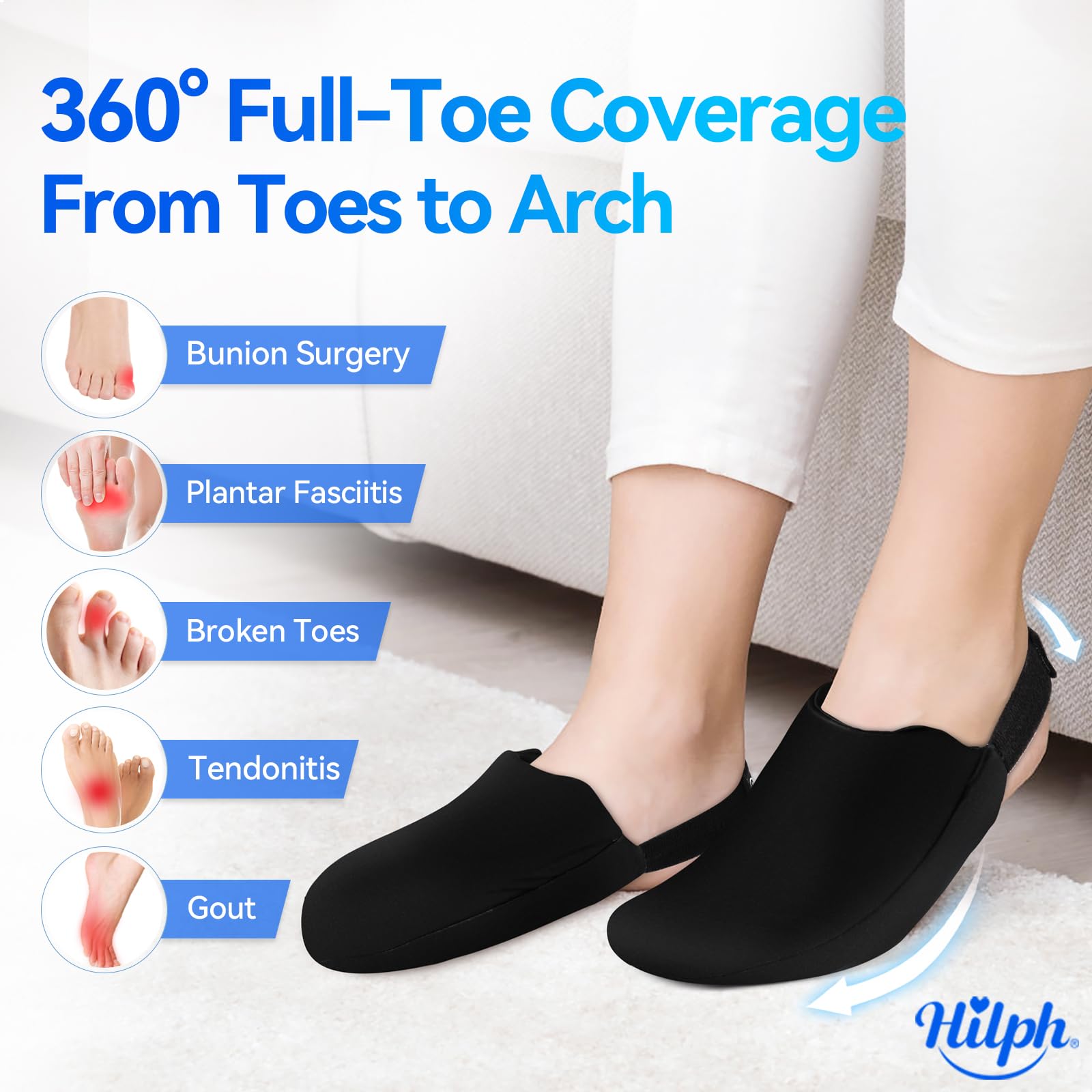 Sangle Velcro reglable Hilph assure un maintien mains libres.
