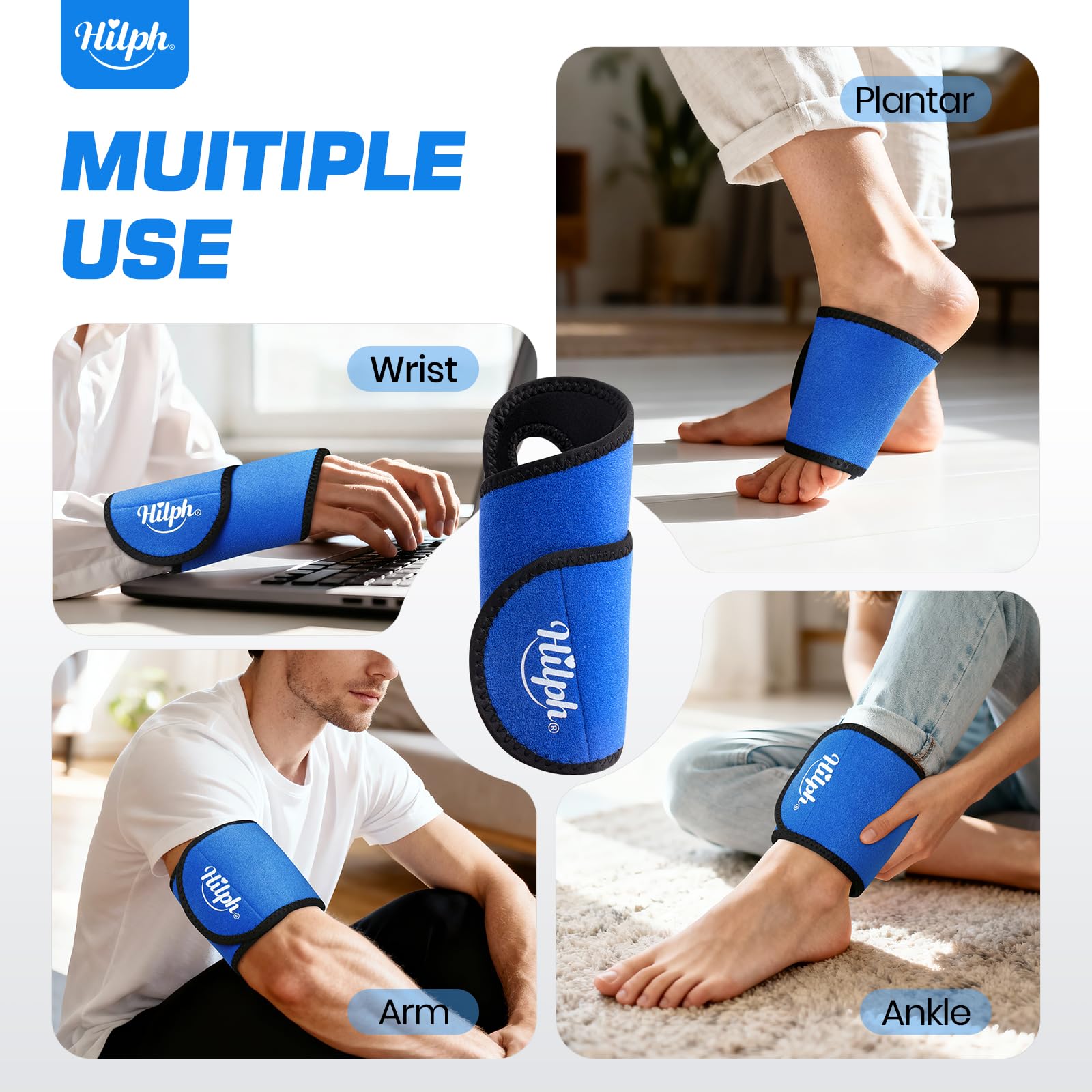 Hilph sangle-velcro-reglable: maintien stable tout au long de la journée.