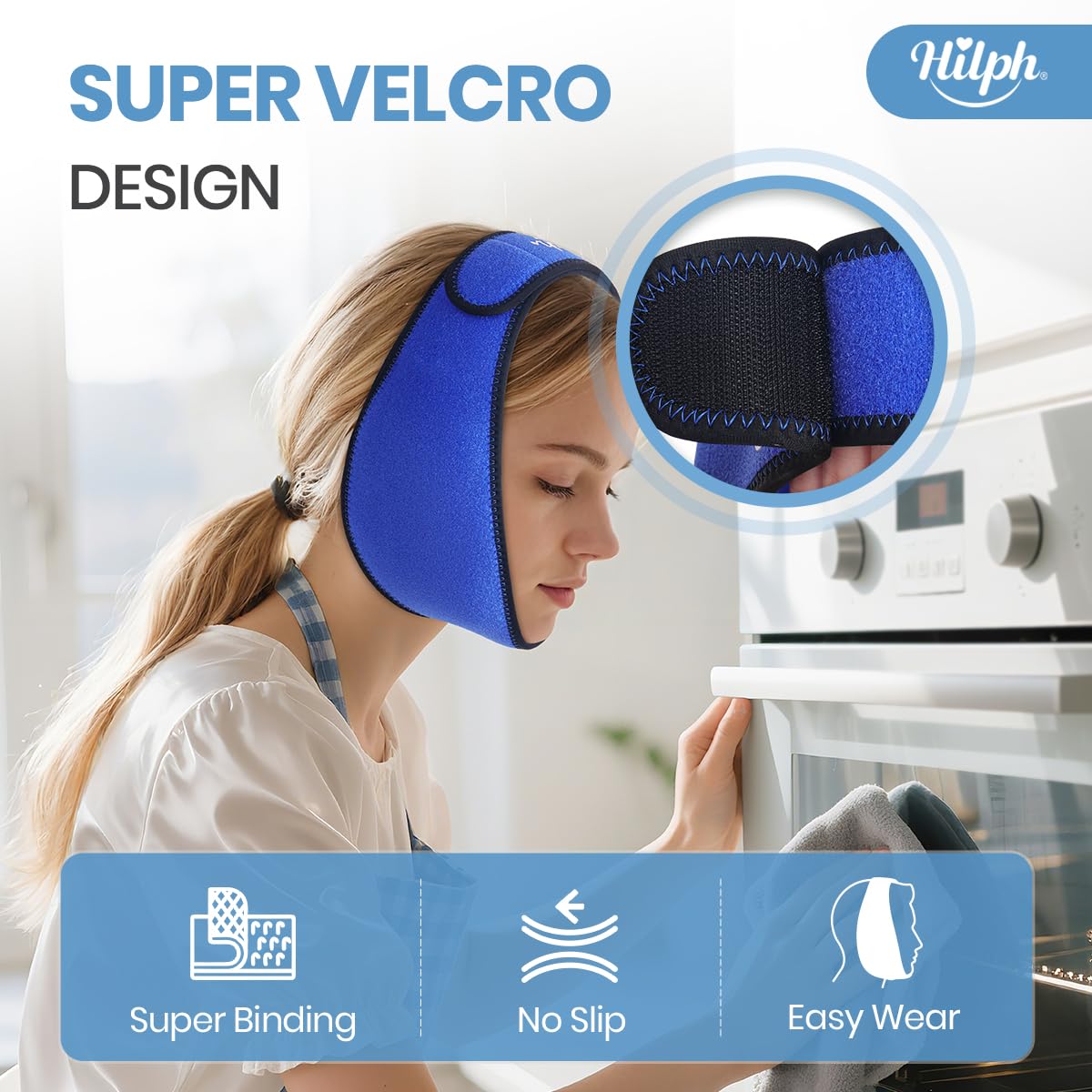 Hilph taille unique avec sangle-auto-agrippante, ajustement personnalisé