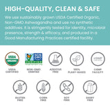 Certifications vegan et sans OGM sur l emballage Himalaya.