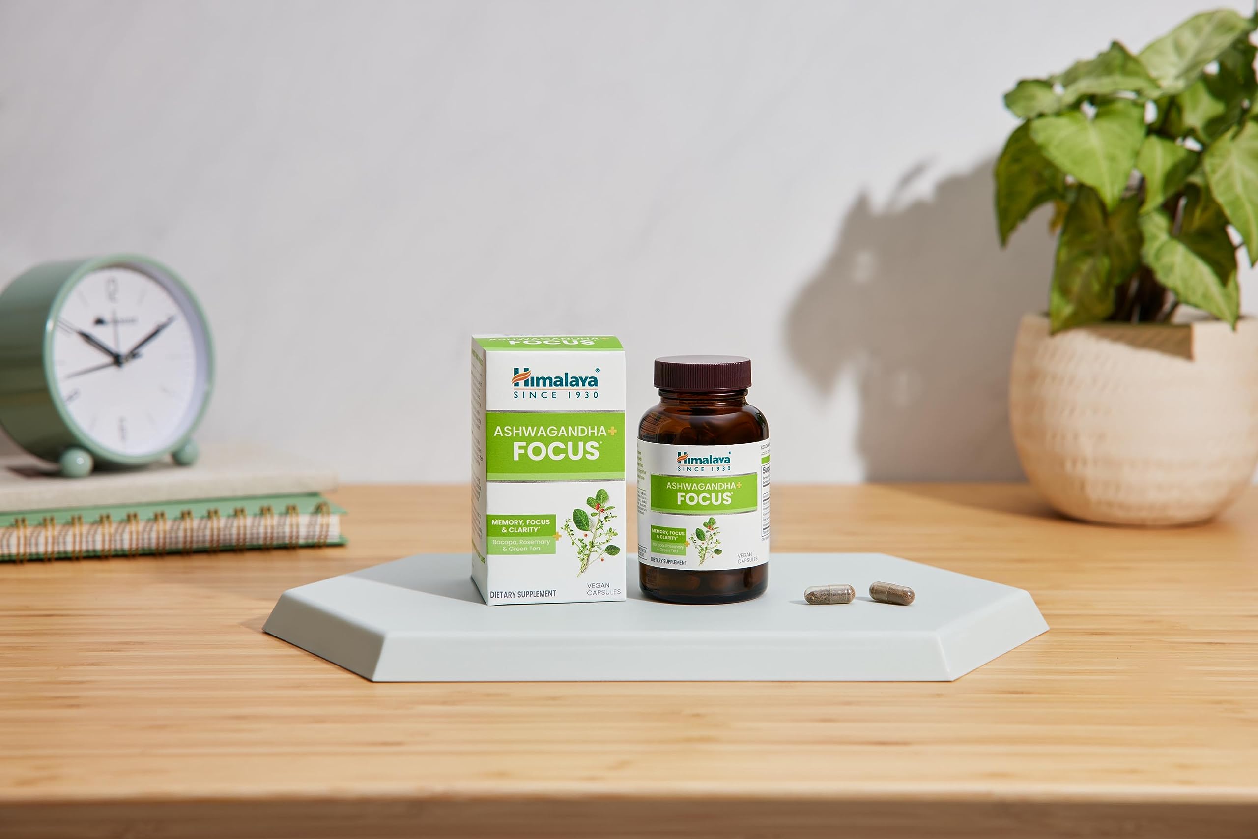 Himalaya Ashwagandha Focus : 60 caplets faciles à prendre dans la routine quotidienne.