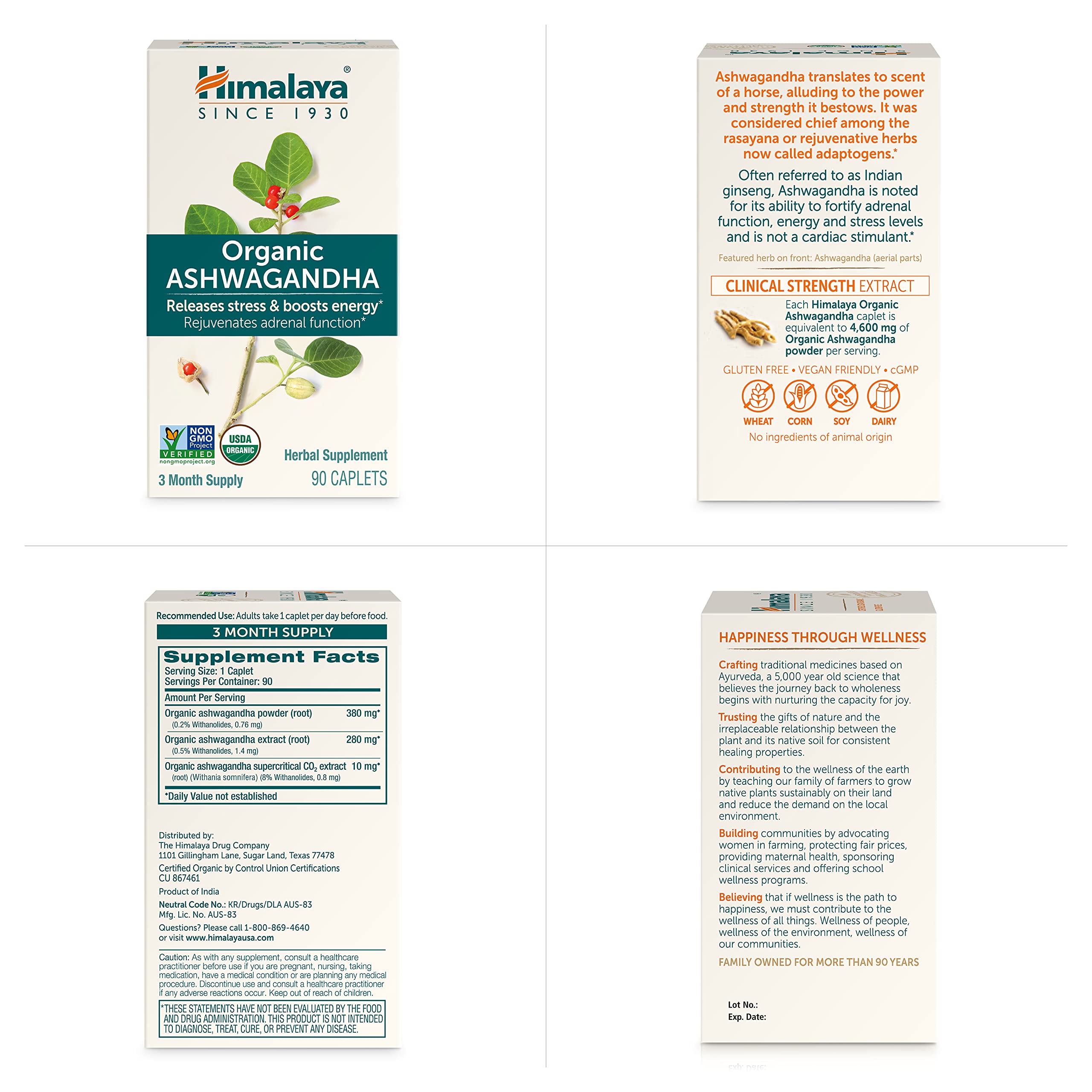 Himalaya Ashwagandha: utilisation quotidienne facile pour concentration et énergie.