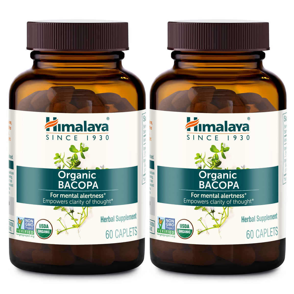 Himalaya Bacopa Monnieri capsules végétales: énergie mentale pour une journée active et concentrée.