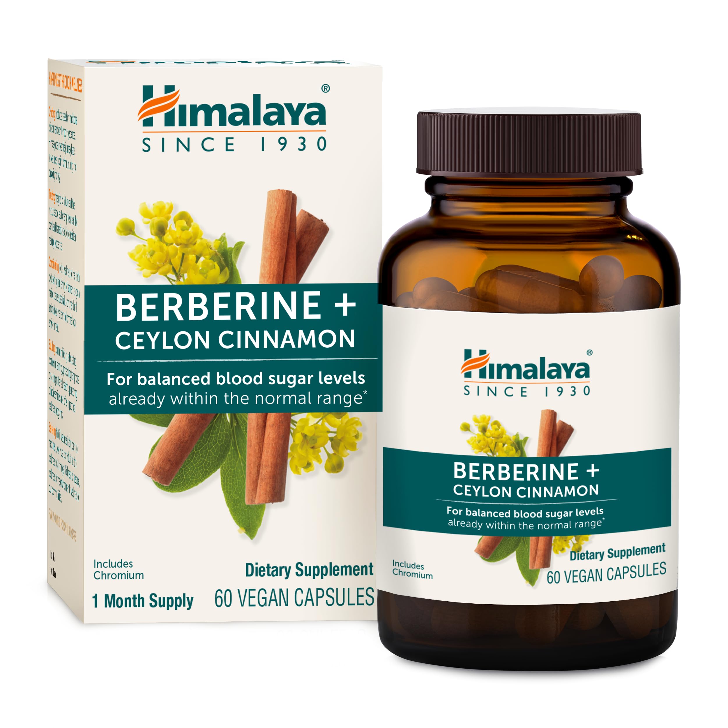 Himalaya Berberine Cannelle de Ceylan — bouteille prête à l’emploi et soutien quotidien