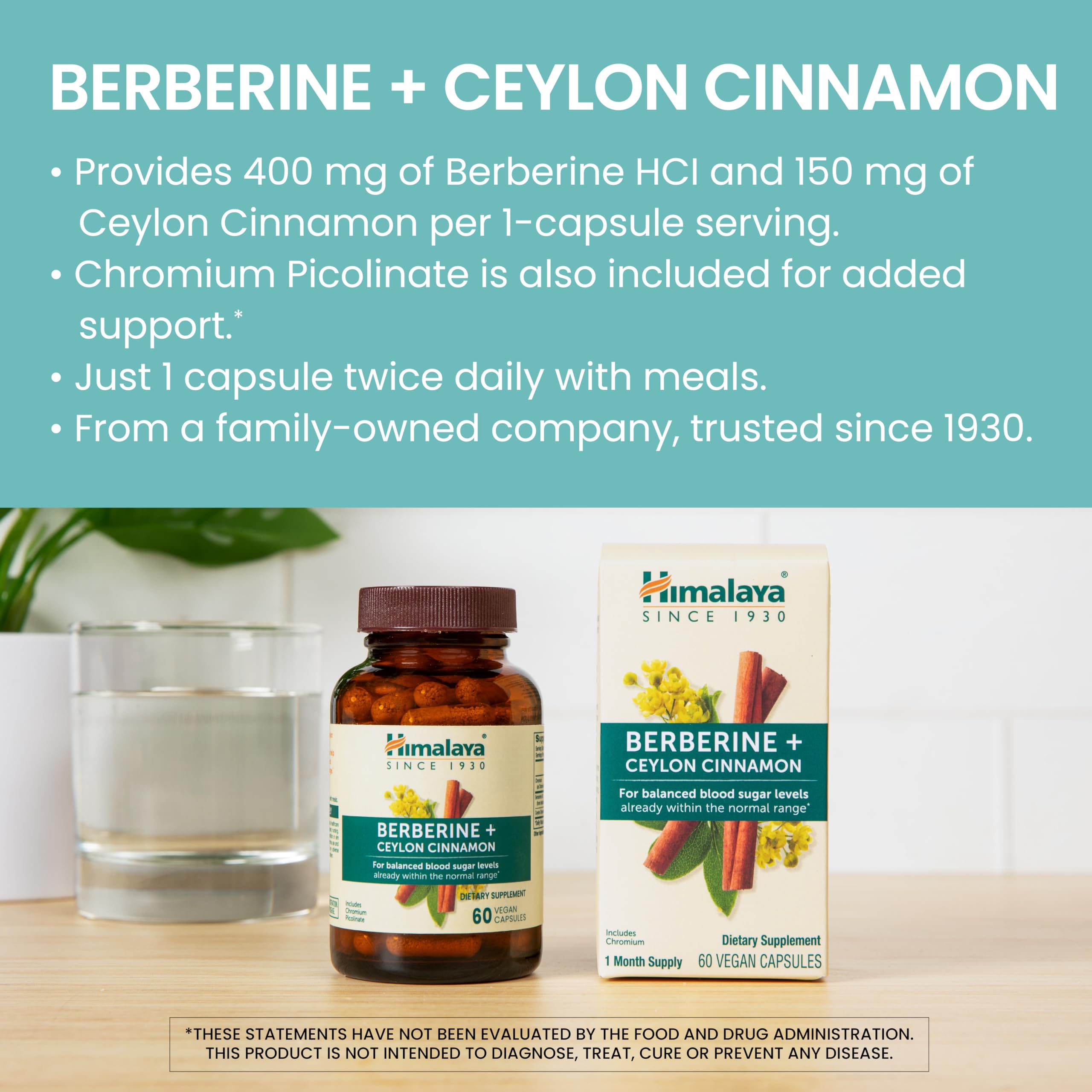 Étiquette Himalaya Berberine Cannelle de Ceylan — informations claires et fiabilité