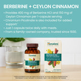 Étiquette Himalaya Berberine Cannelle de Ceylan — informations claires et fiabilité