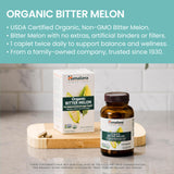 Caplets de 660 mg Himalaya Bitter Melon, formulation ayurvédique adaptée au quotidien.