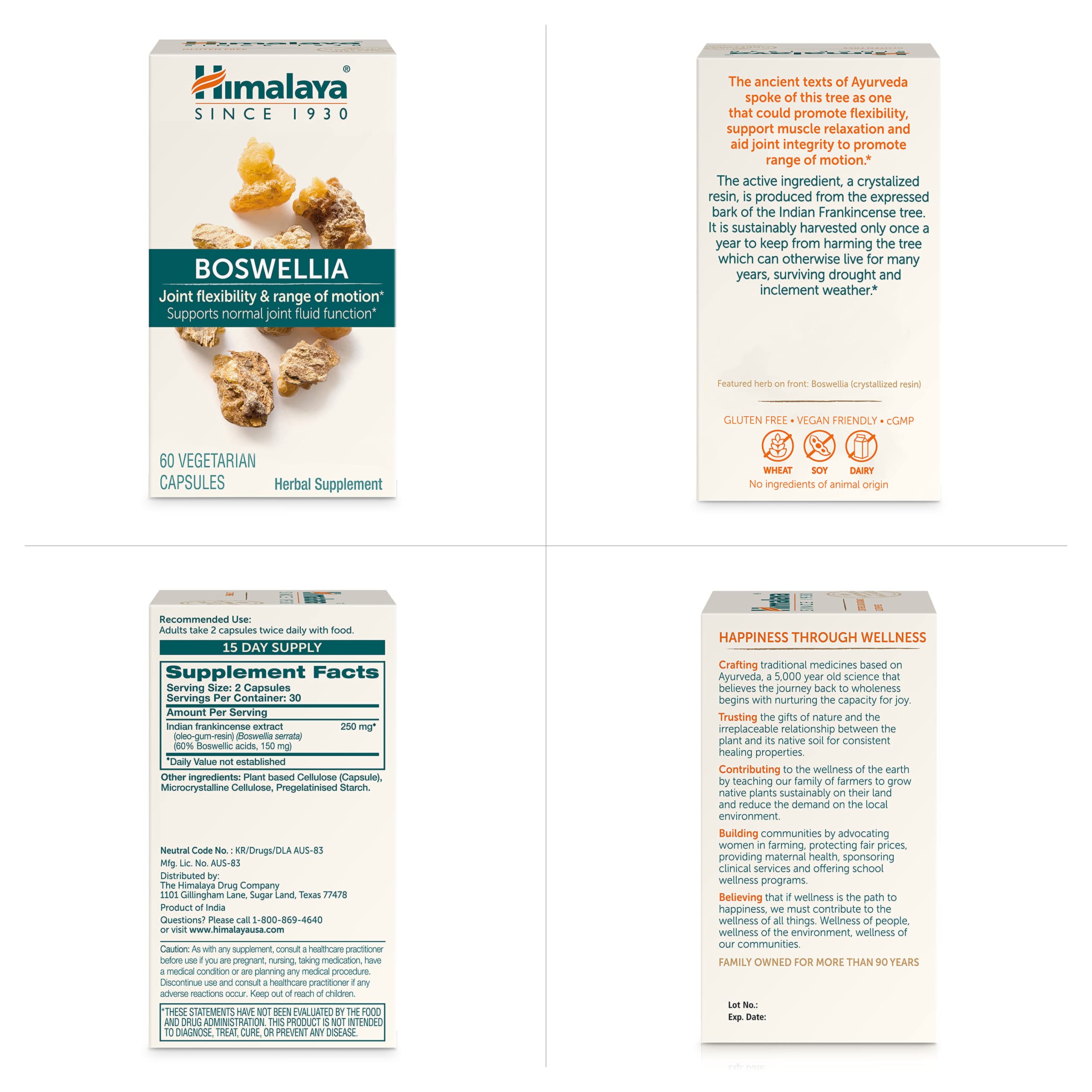 Himalaya Boswellia : soutien potentiel à la mobilité quotidienne des articulations.