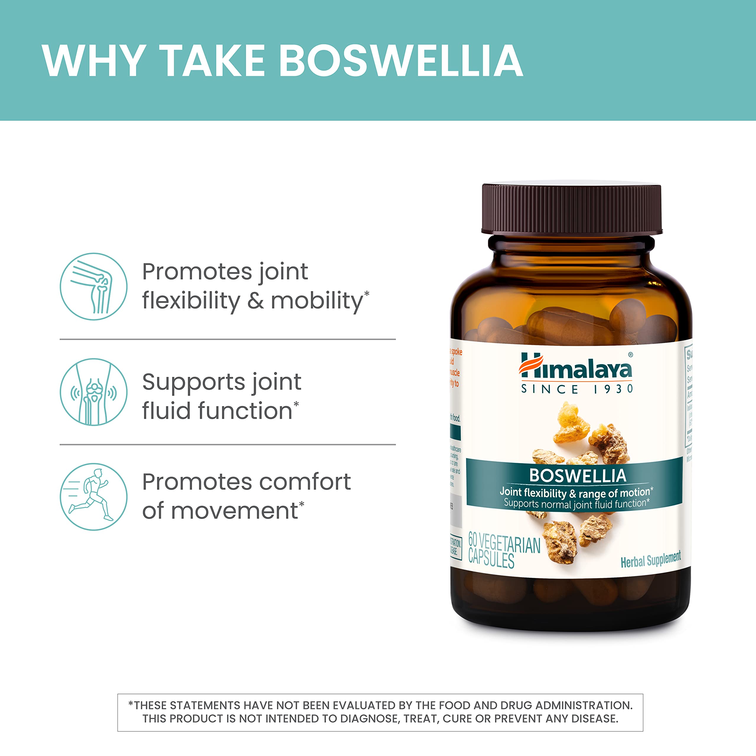 Himalaya Boswellia : formule vegan sans gluten et sans allergenes.