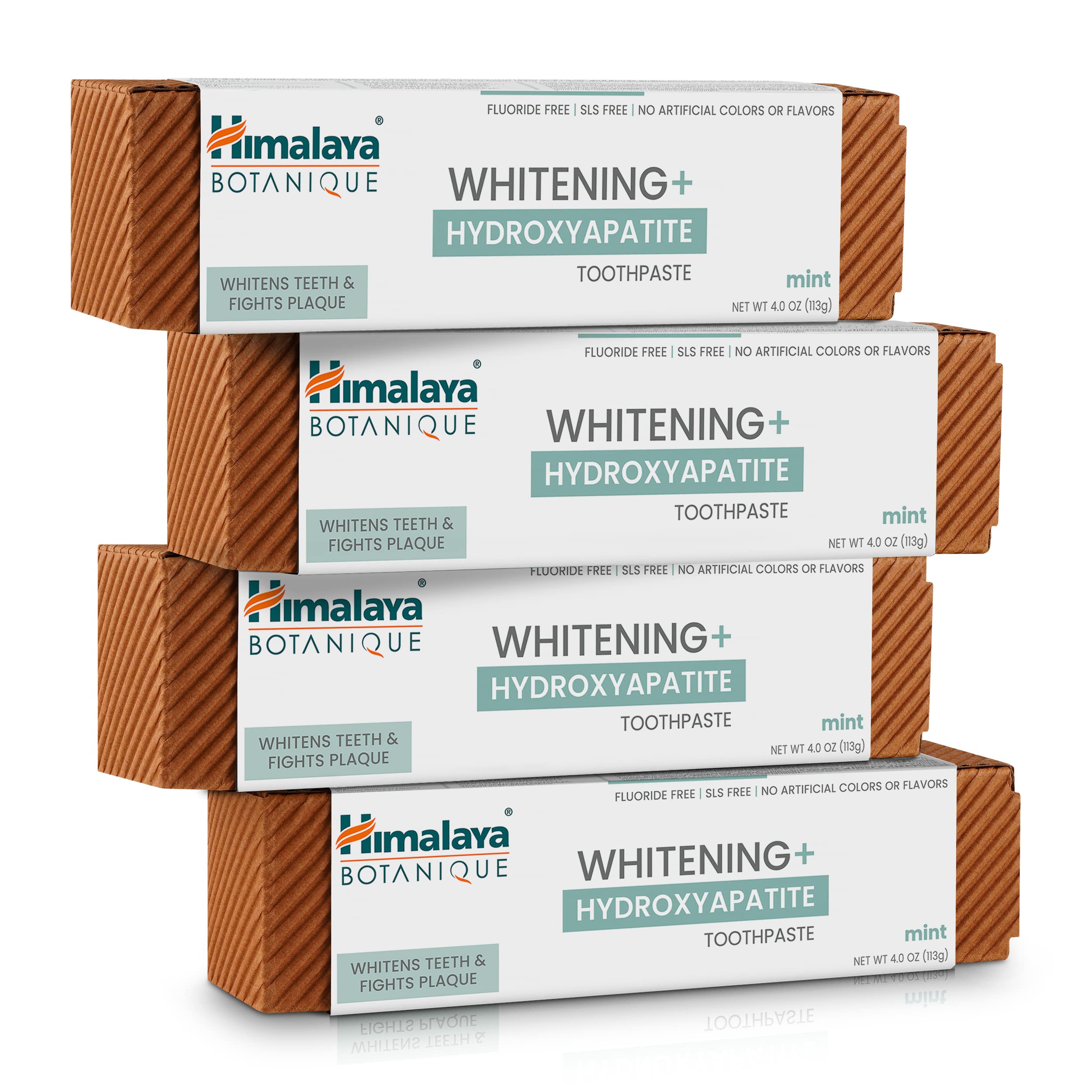Himalaya Botanique dentifrice blanchissant à hydroxyapatite et menthe, douceur pour l’émail