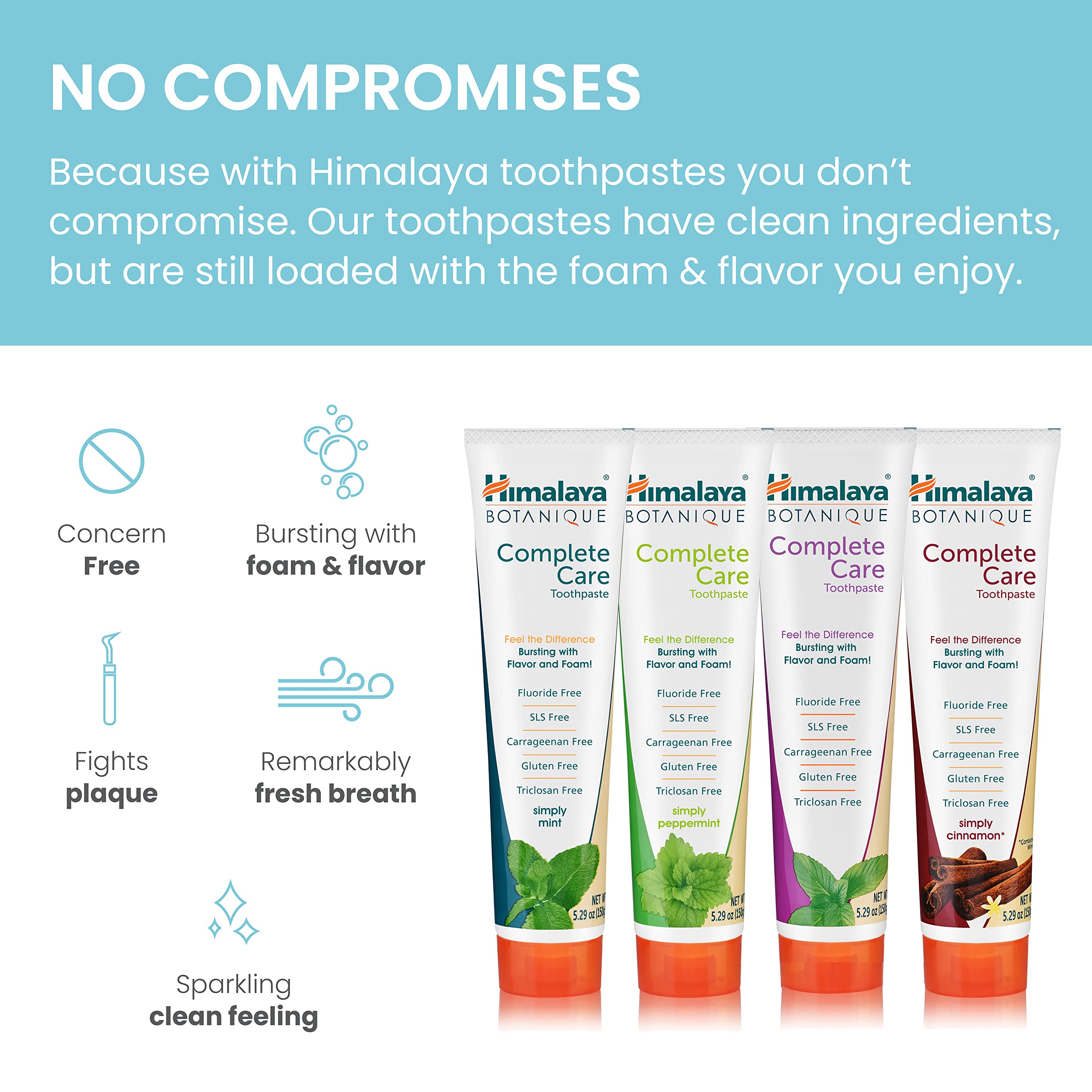 Himalaya Botanique Complete Care, rituel quotidien, brosse après repas.
