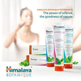 Emballage écoresponsable du dentifrice Himalaya Botanique pour votre routine dentaire.