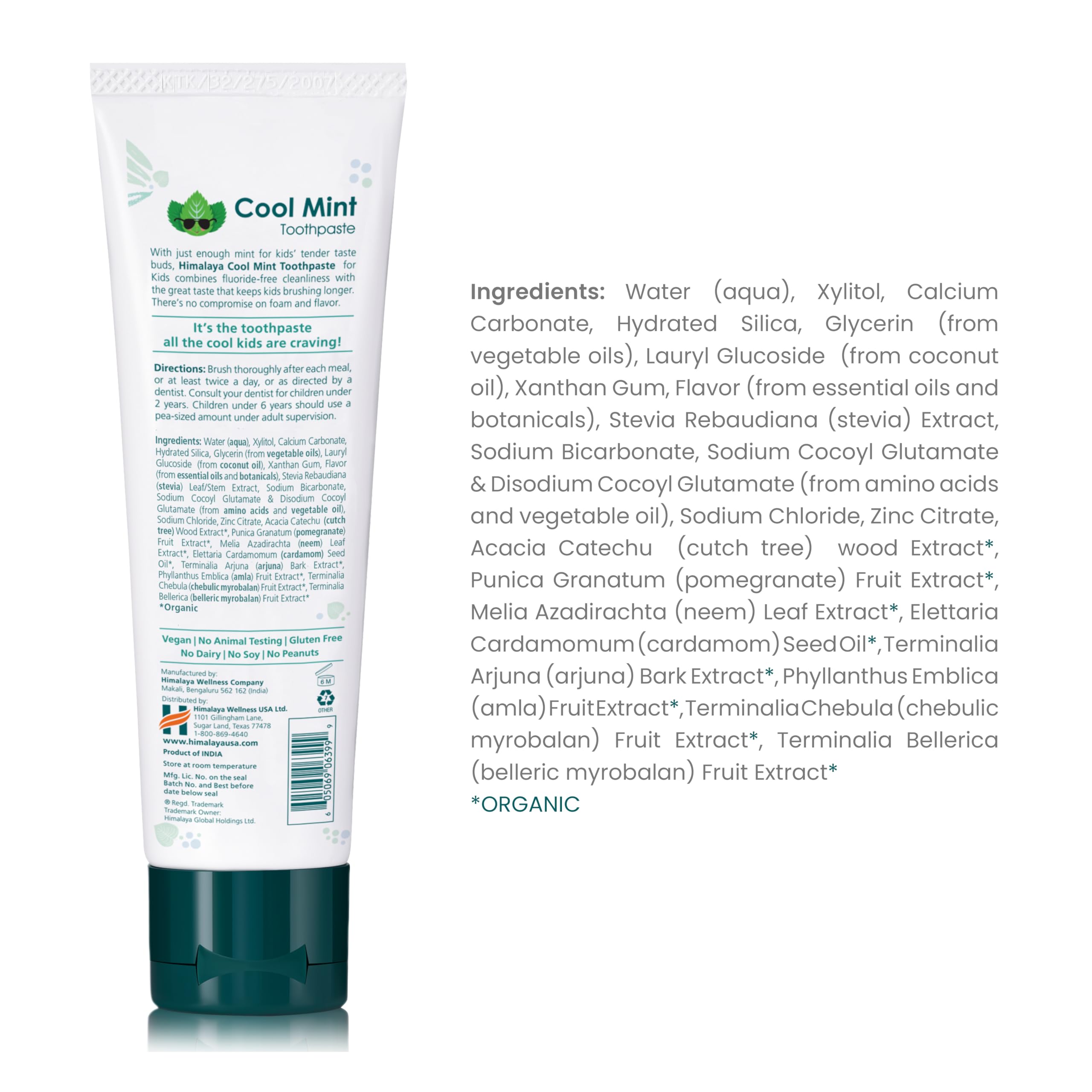Himalaya Botanique dentifrice enfant bubble gum, rituel ludique et plaisant.