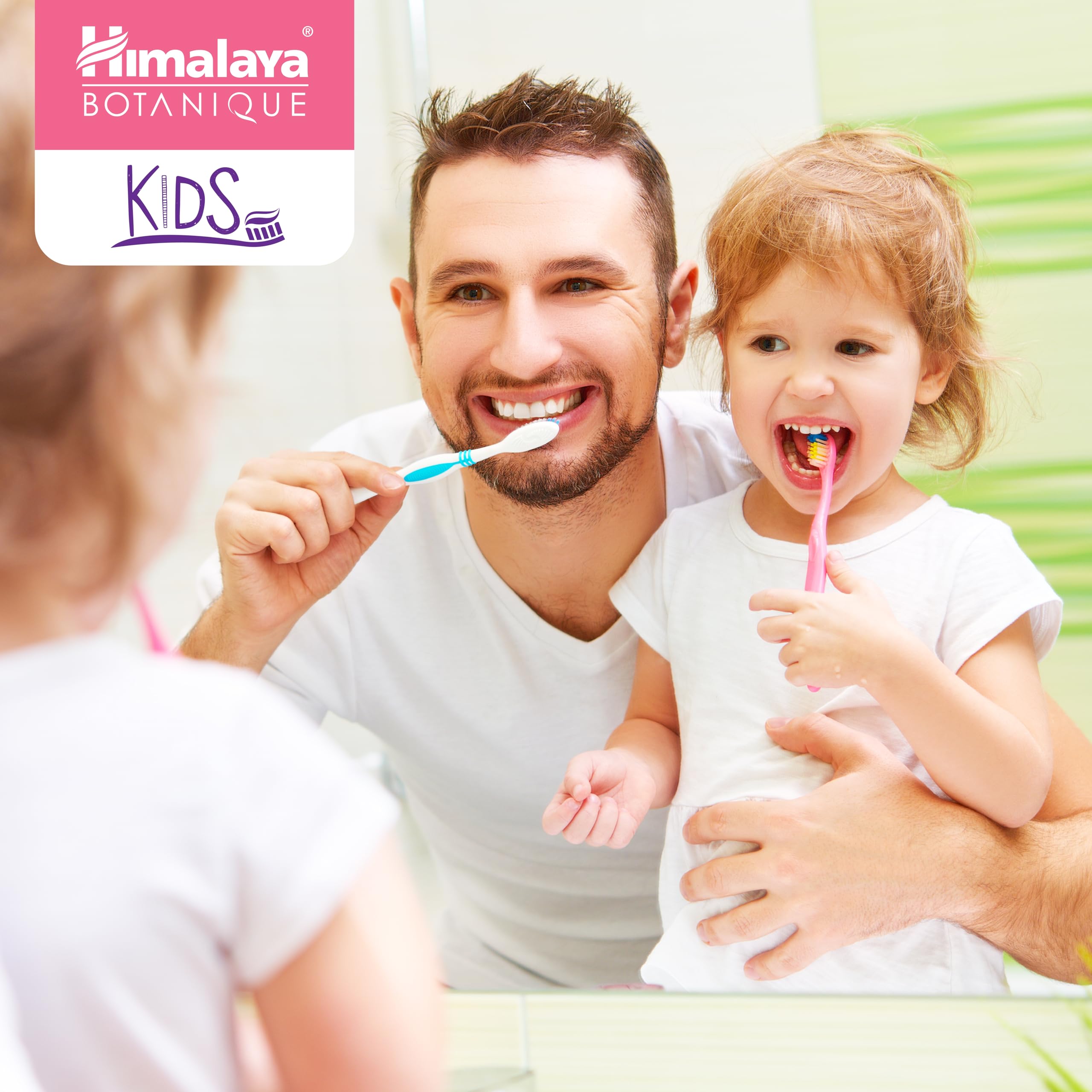 Lot de 4 tubes Himalaya Botanique dentifrice enfants, pratique pour la famille.