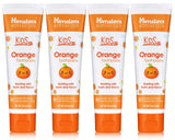 Dentifrice Himalaya Botanique pour enfants à saveur orange dans un tube pratique.