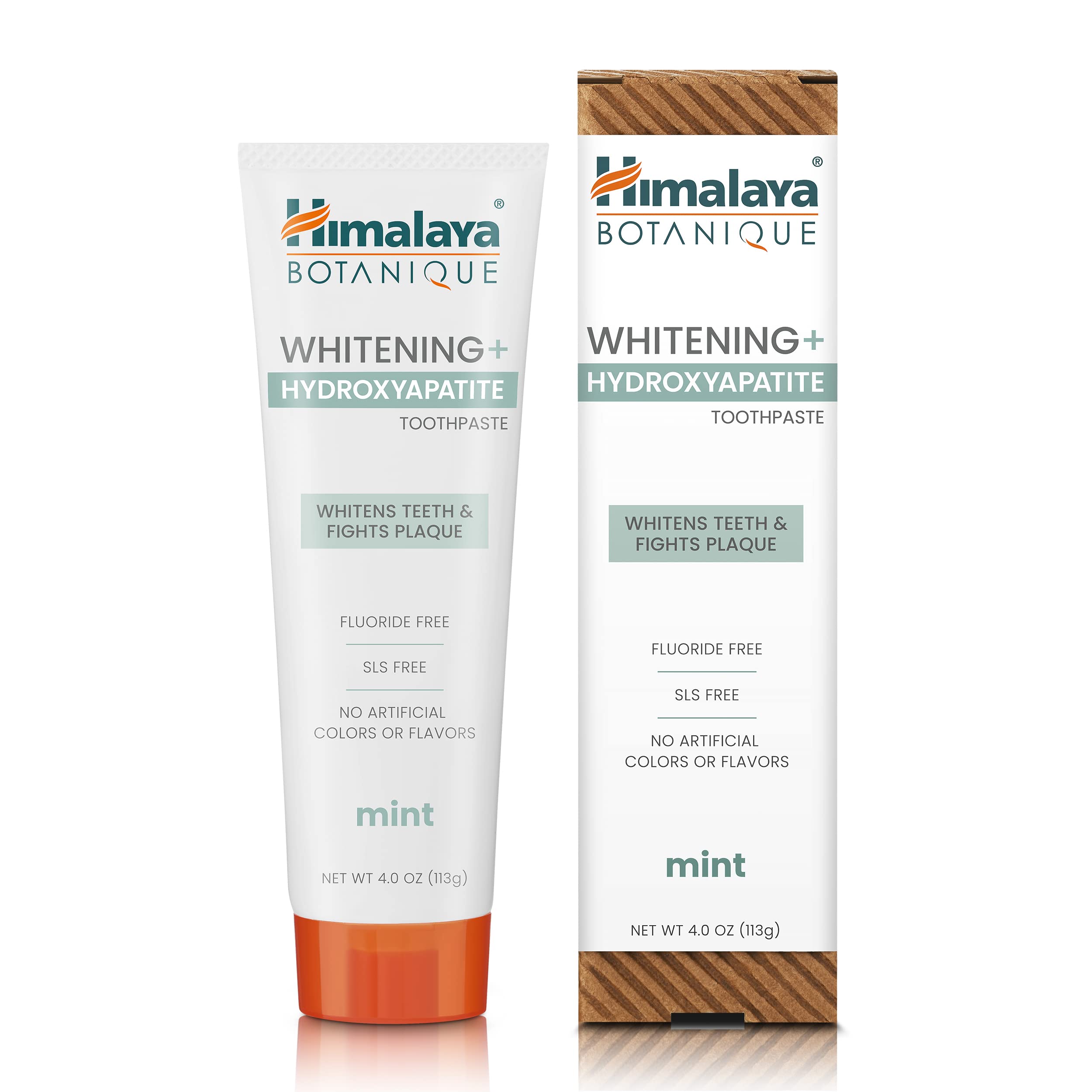 Dentifrice Himalaya Botanique Menthe sur brosse à dents pour une sensation de fraîcheur