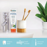 Dentifrice Himalaya Botanique Sans Fluorure - formulation douce et sans agents agressifs.
