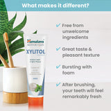 Dentifrice Himalaya Botanique Xylitol - ingrédients botaniques pour atténuer les taches.