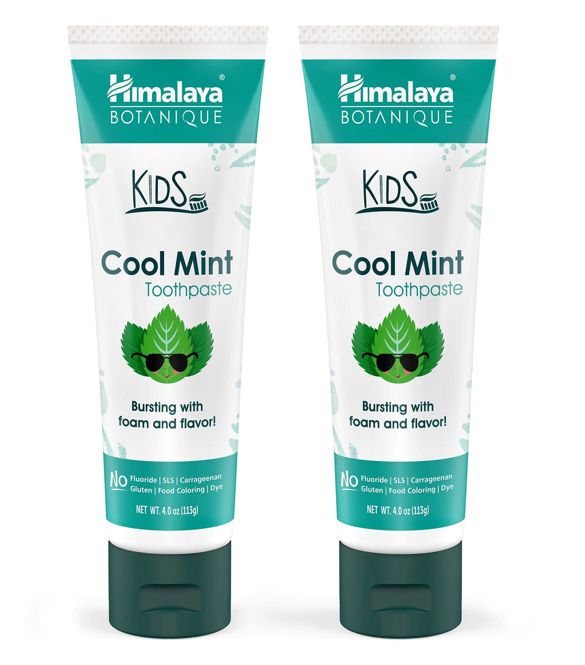 Himalaya Botanique Kids Dentifrice packshot: protection douce contre la plaque pour enfants