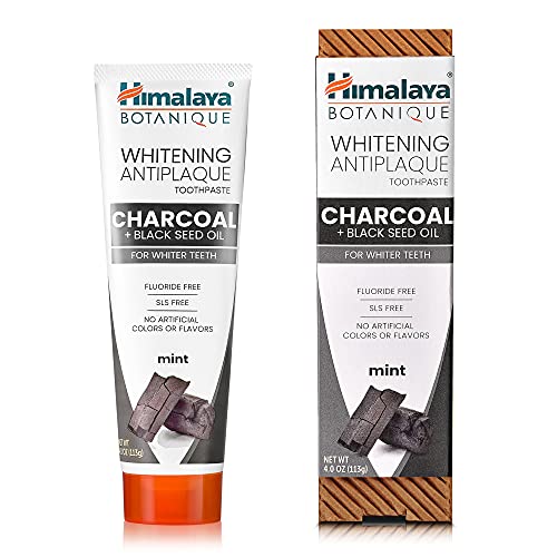 Pâte dentifrice Himalaya Botanique avec huile de nigelle, soin des gencives et propreté.
