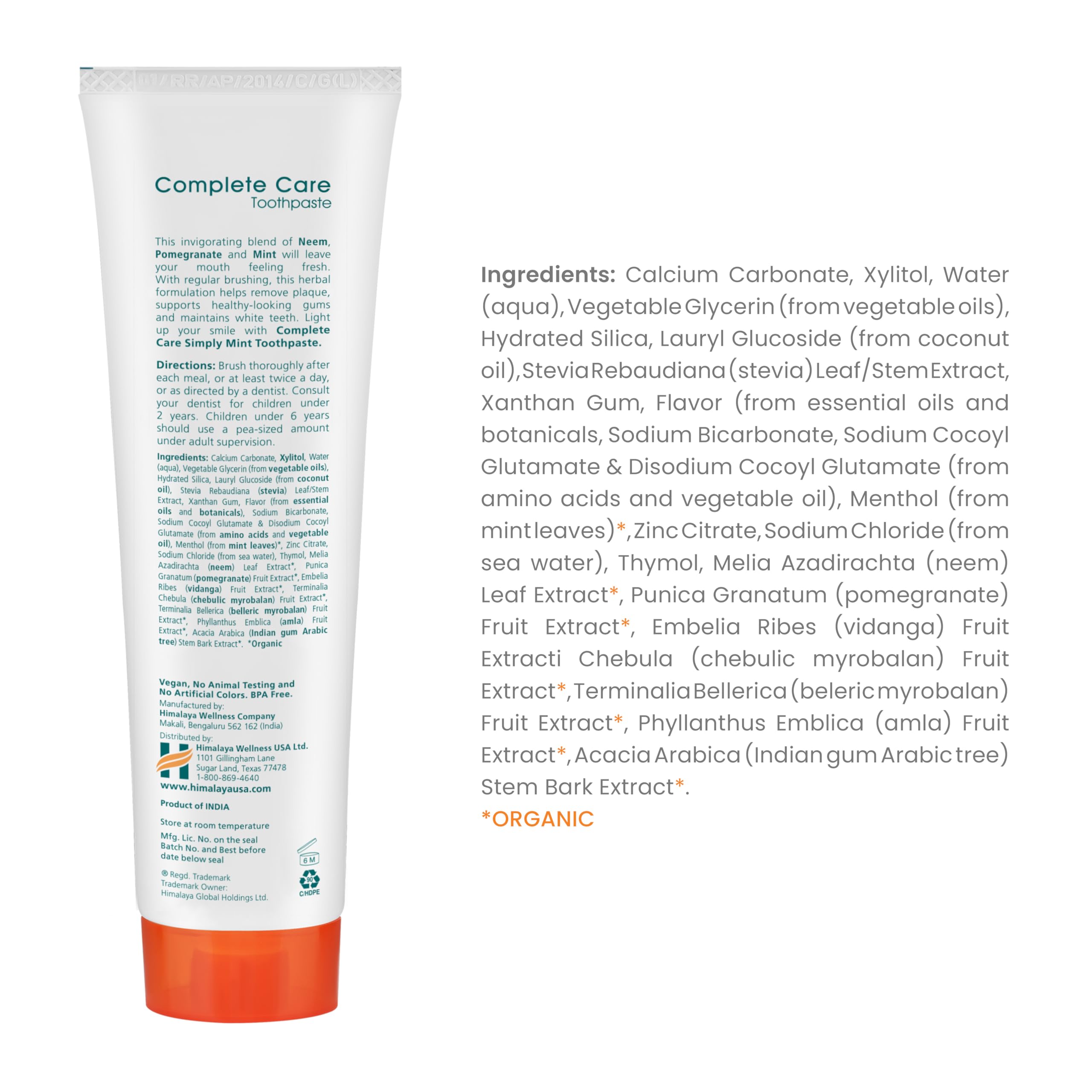 Himalaya Botanique - menthe fraîche mousse: sensation de fraîcheur durable après chaque brossage.