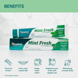 Himalaya Gel Menthe Fraîche etiquette des ingrédients sans fluorure