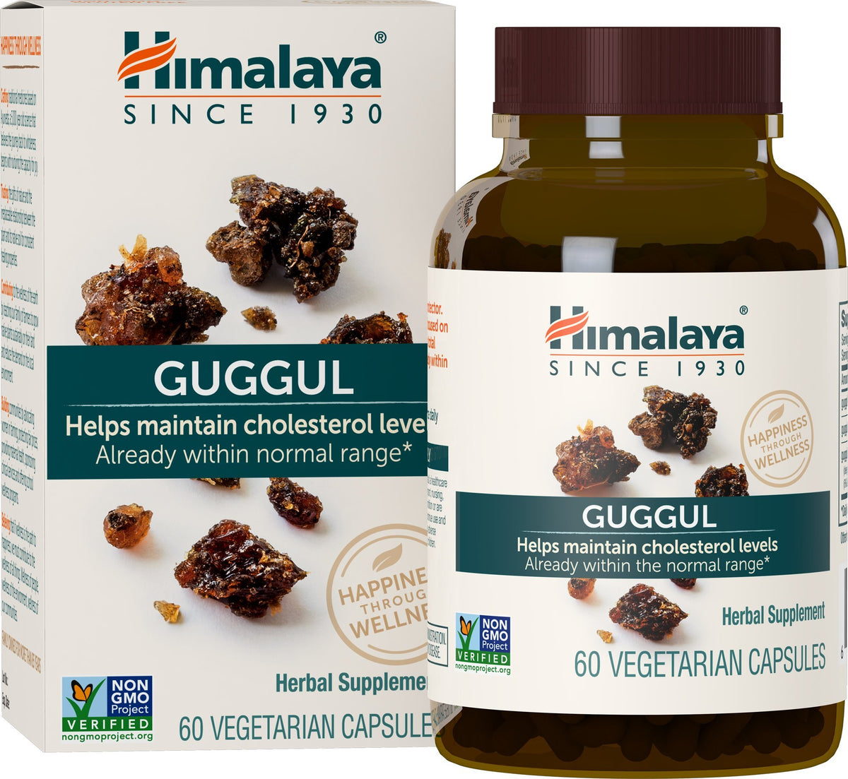 Himalaya Guggul: bouteille 720 mg, soutien potentiel du foie et des lipides.