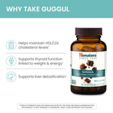 Himalaya Guggul: etiquette claire et emballage sécurisé, sans allergènes.