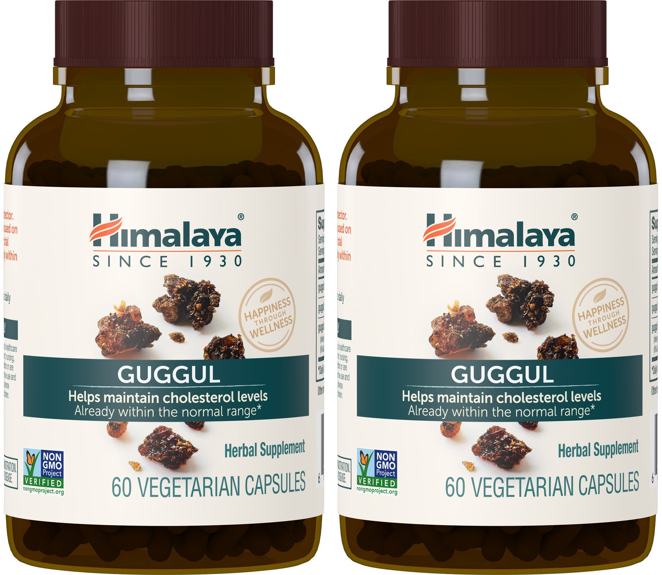 Gélules Himalaya Guggul 750 mg en bouteille, usage quotidien pratique.