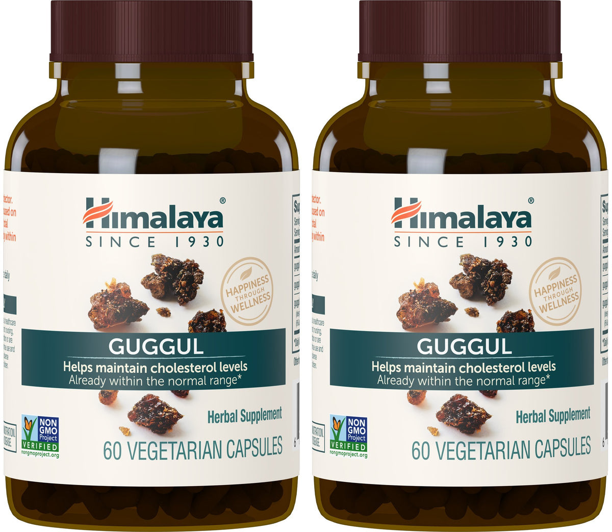 Gélules Himalaya Guggul 750 mg en bouteille, usage quotidien pratique.