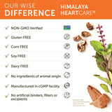 Himalaya HeartCare: étiquette lisible, indications d'utilisation et origines ayurvédiques.