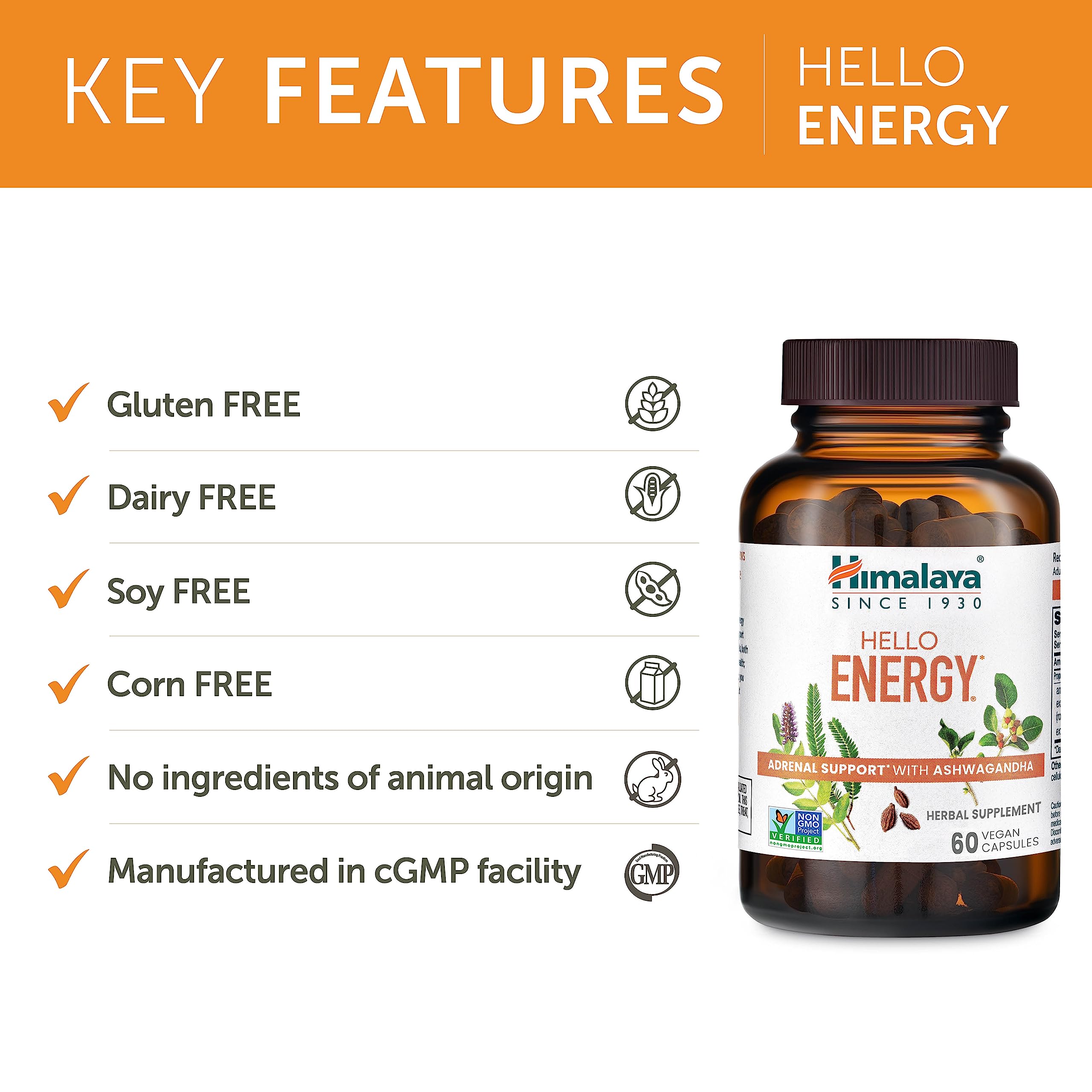 Himalaya Hello Energy : sans gluten et sans produits laitiers.
